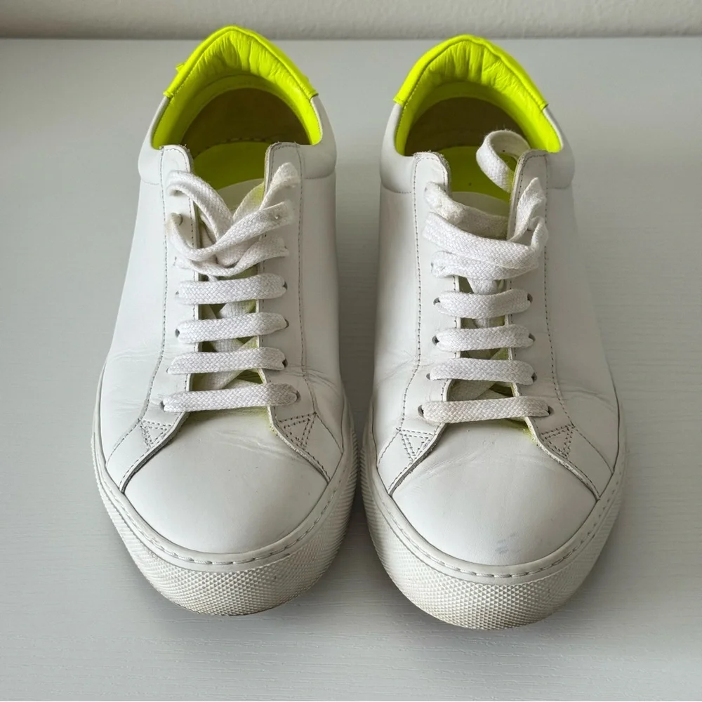 Givenchy White and Neon Green Sneakers, Size 39,5, Authentic - Picture 2 of 10